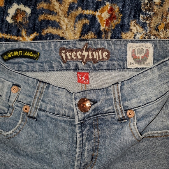 Freestyle Boot Cut Whisker Wash Jeans - Picture 3 of 11